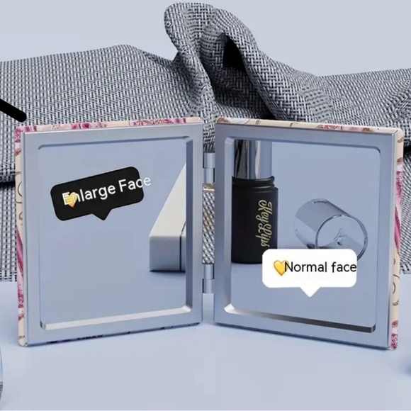 NWT-Elegant Folding Compact Makeup Mirror - Picture 3 of 5